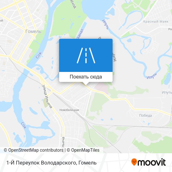 Карта 1-Й Переулок Володарского