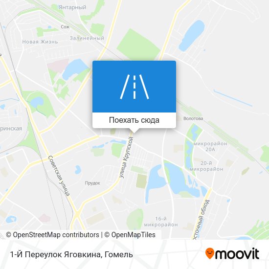 Карта 1-Й Переулок Яговкина