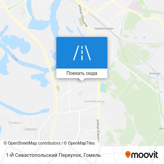 Карта 1-Й Севастопольский Переулок