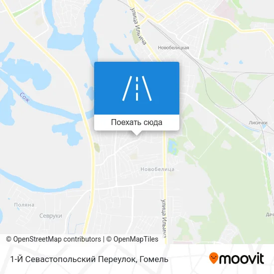 Карта 1-Й Севастопольский Переулок