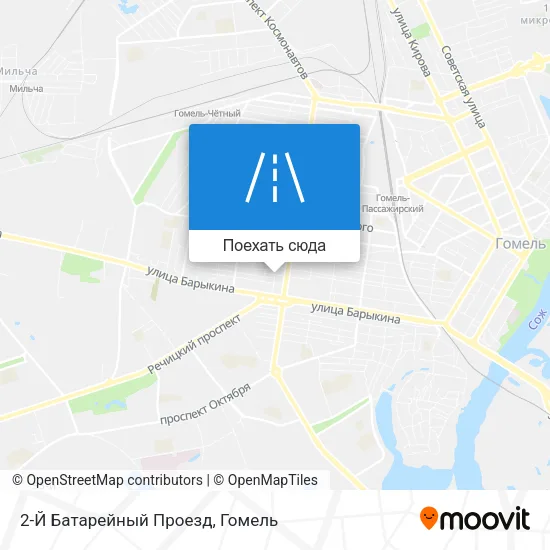 Карта 2-Й Батарейный Проезд