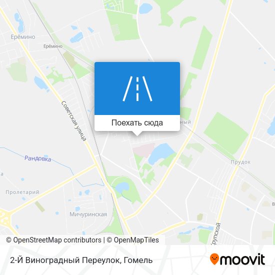 Карта 2-Й Виноградный Переулок