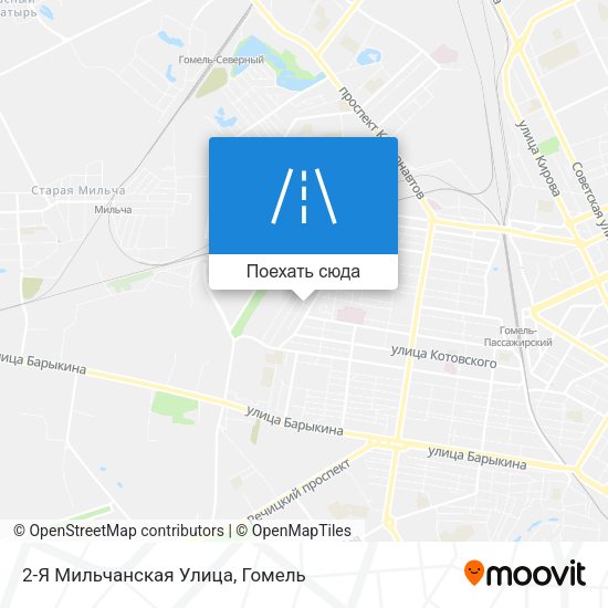 Карта 2-Я Мильчанская Улица
