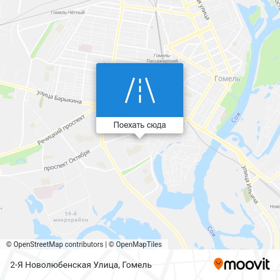 Карта 2-Я Новолюбенская Улица