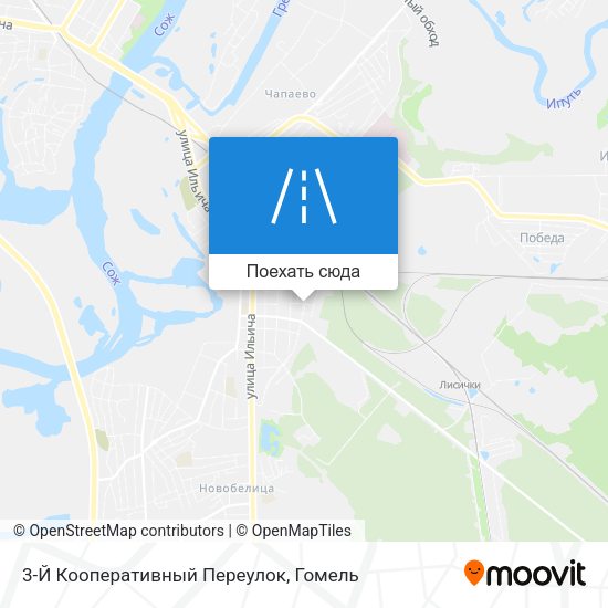 Карта 3-Й Кооперативный Переулок
