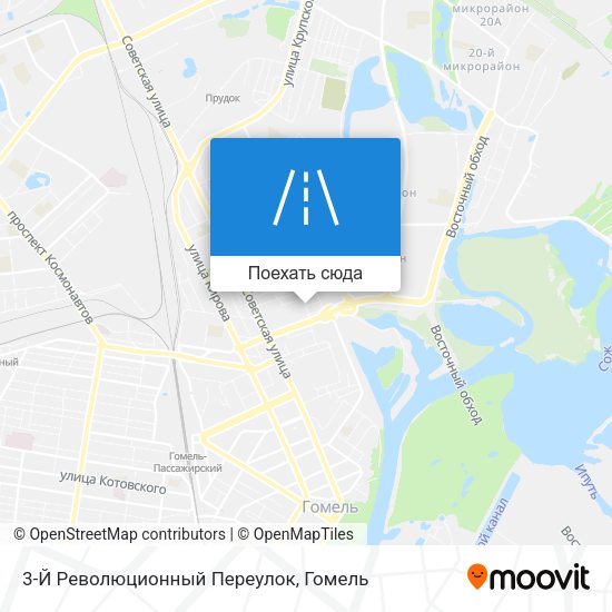 Карта 3-Й Революционный Переулок