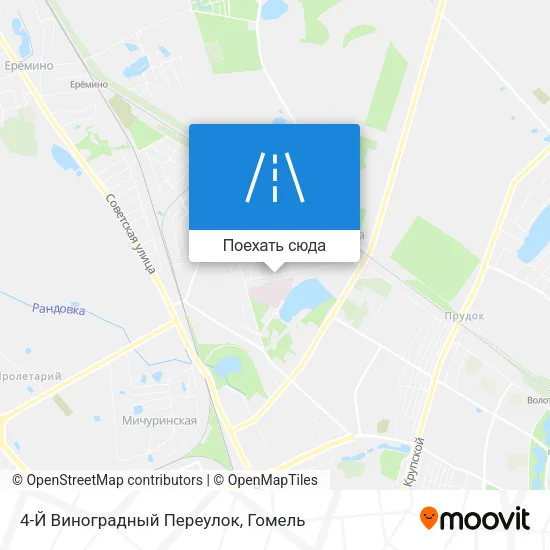 Карта 4-Й Виноградный Переулок