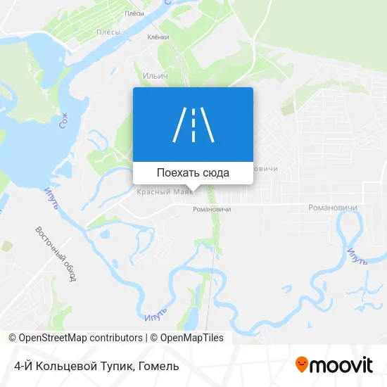 Карта 4-Й Кольцевой Тупик