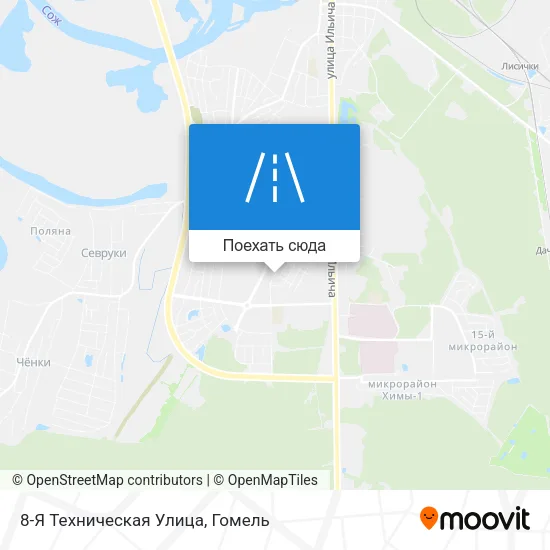 Карта 8-Я Техническая Улица