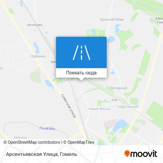Карта Арсентьевская Улица