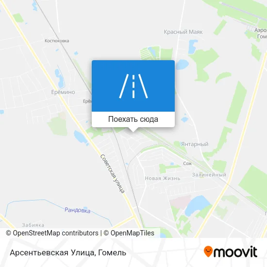 Карта Арсентьевская Улица