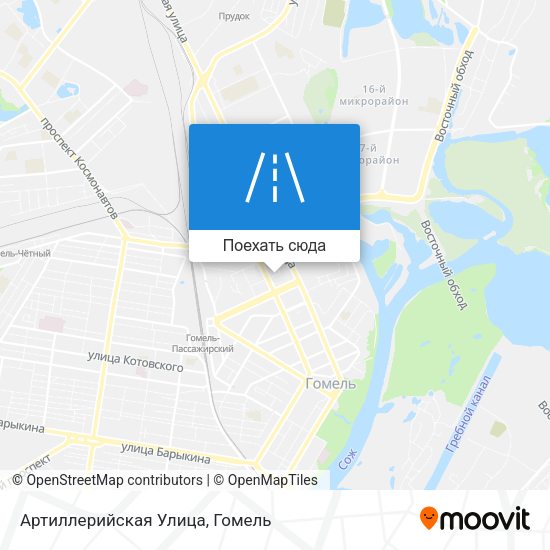 Карта Артиллерийская Улица