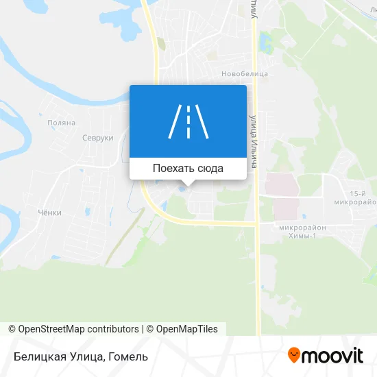 Карта Белицкая Улица