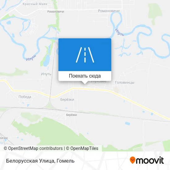 Карта Белорусская Улица