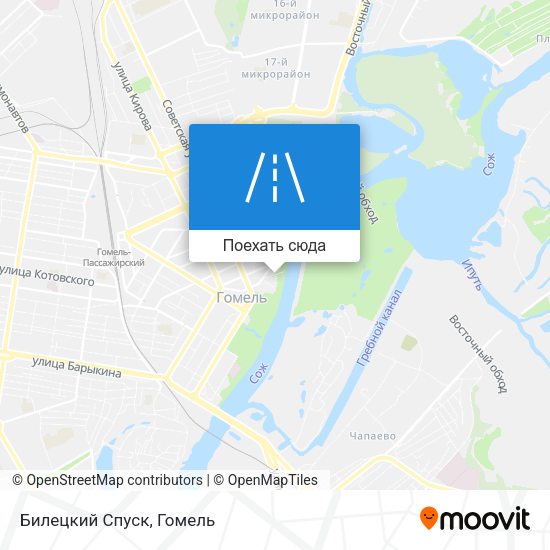 Карта Билецкий Спуск