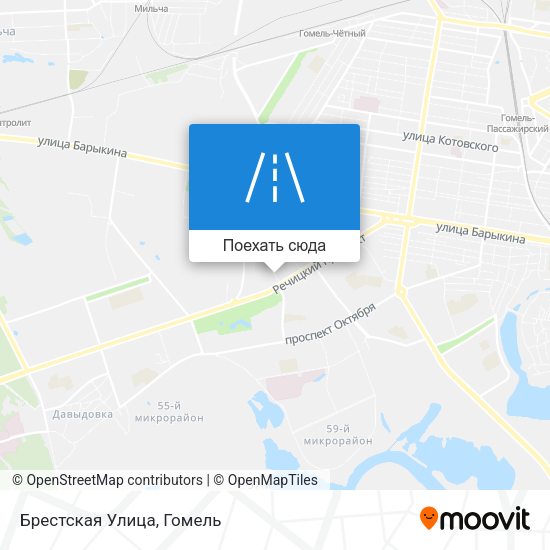 Карта Брестская Улица