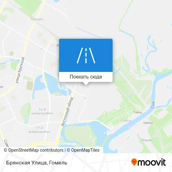 Карта Брянская Улица