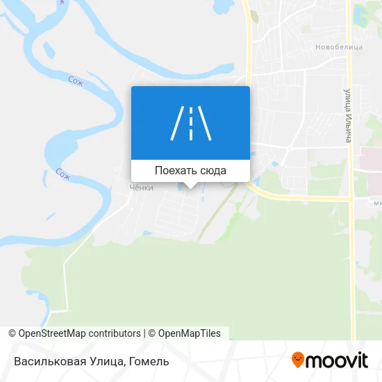 Карта Васильковая Улица