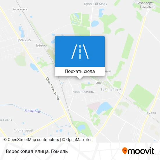 Карта Вересковая Улица