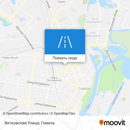 Карта Ветковская Улица