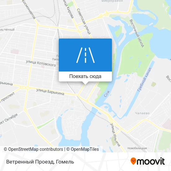 Карта Ветренный Проезд