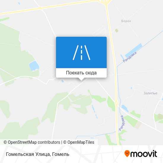 Карта Гомельская Улица