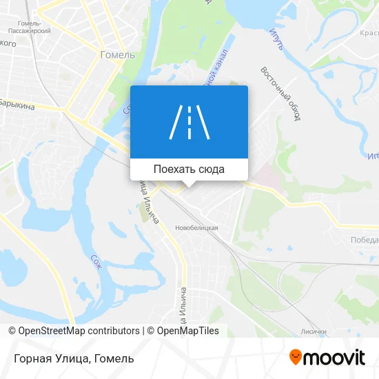 Карта Горная Улица
