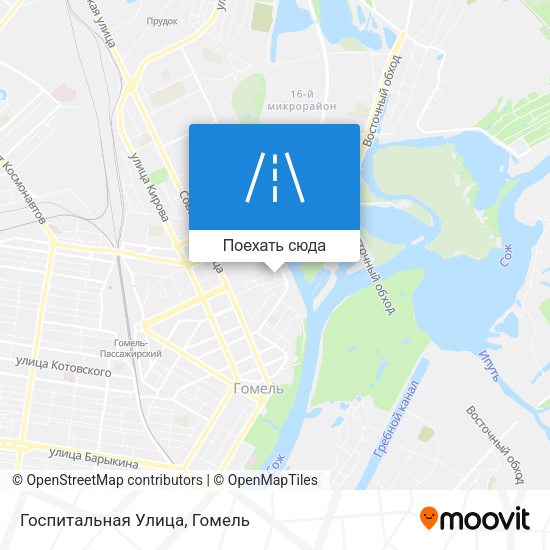 Карта Госпитальная Улица