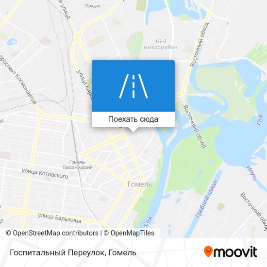 Карта Госпитальный Переулок