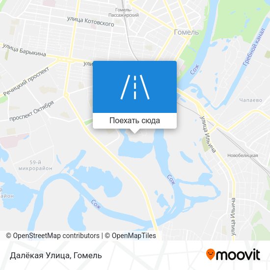 Карта Далёкая Улица