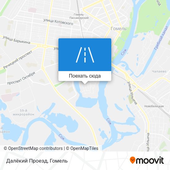 Карта Далёкий Проезд