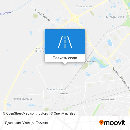 Карта Дальняя Улица