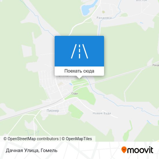 Карта Дачная Улица