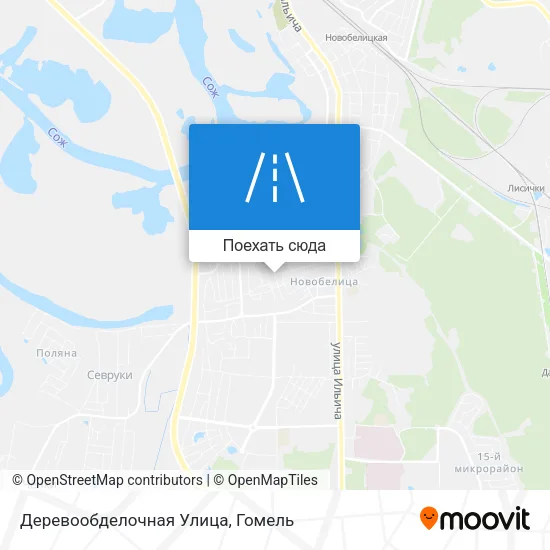 Карта Деревообделочная Улица