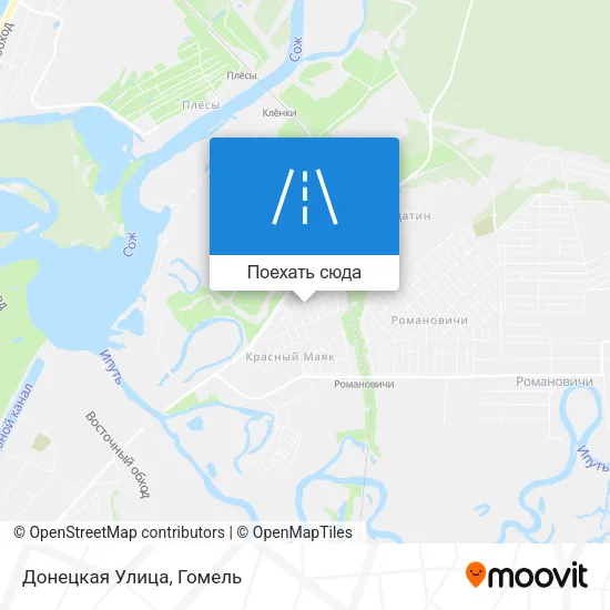 Карта Донецкая Улица