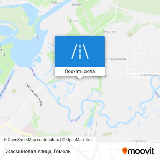 Карта Жасминовая Улица