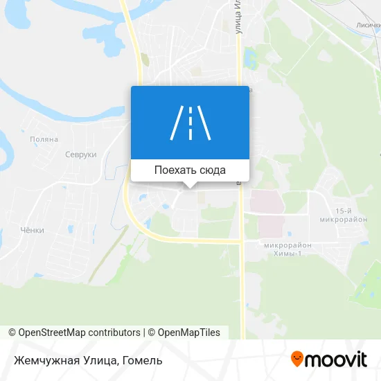 Карта Жемчужная Улица