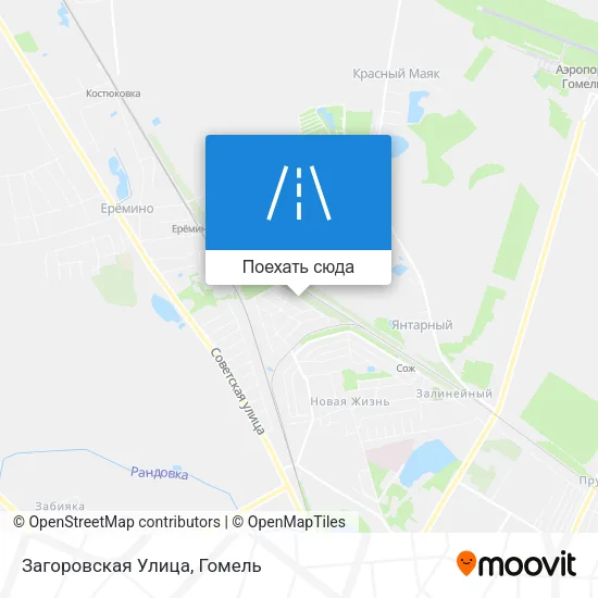 Карта Загоровская Улица