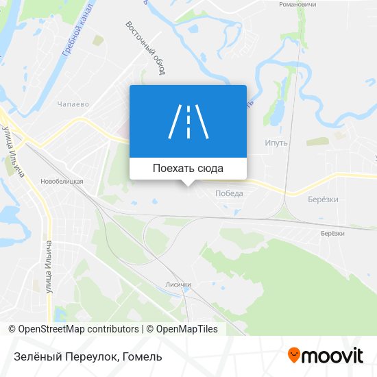 Карта Зелёный Переулок