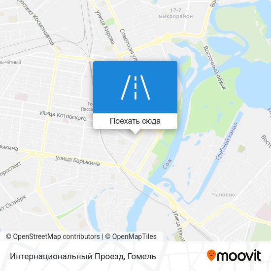 Карта Интернациональный Проезд