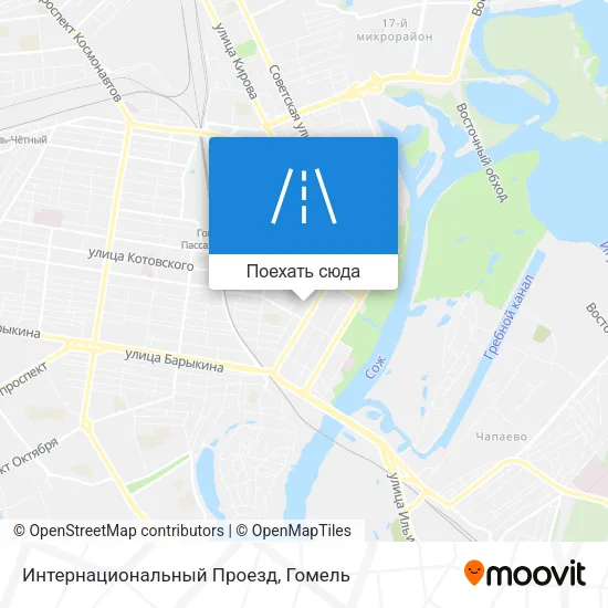 Карта Интернациональный Проезд