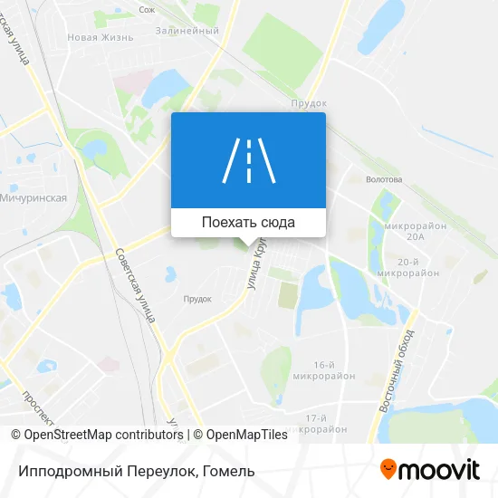 Карта Ипподромный Переулок