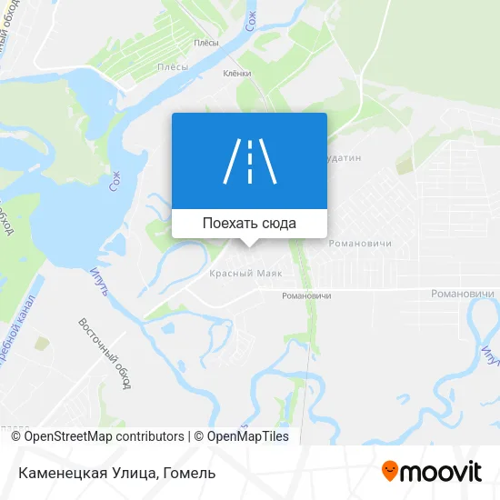 Карта Каменецкая Улица