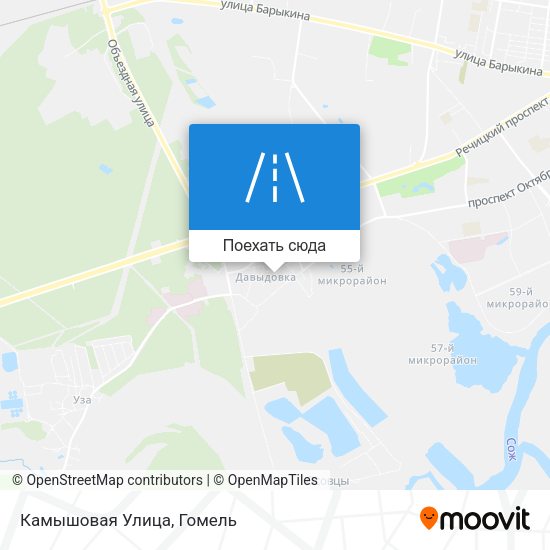 Карта Камышовая Улица