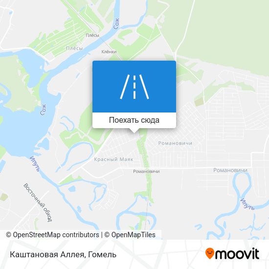 Карта Каштановая Аллея