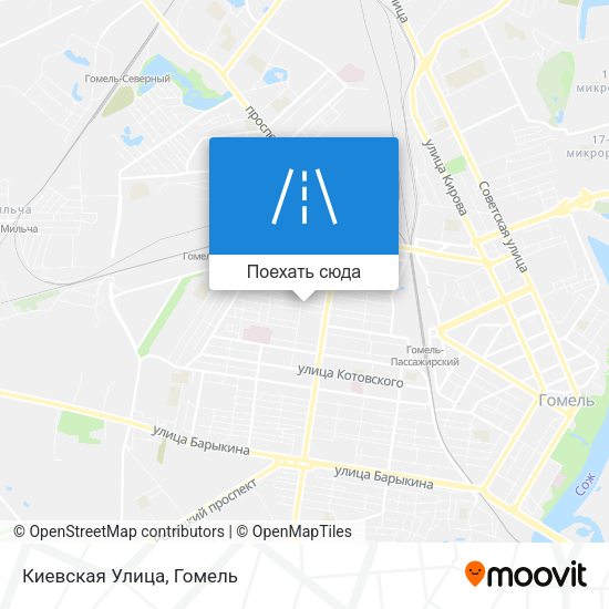 Карта Киевская Улица