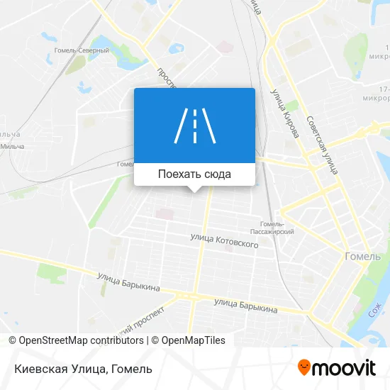 Карта Киевская Улица