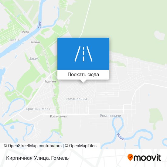 Карта Кирпичная Улица