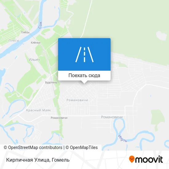 Карта Кирпичная Улица