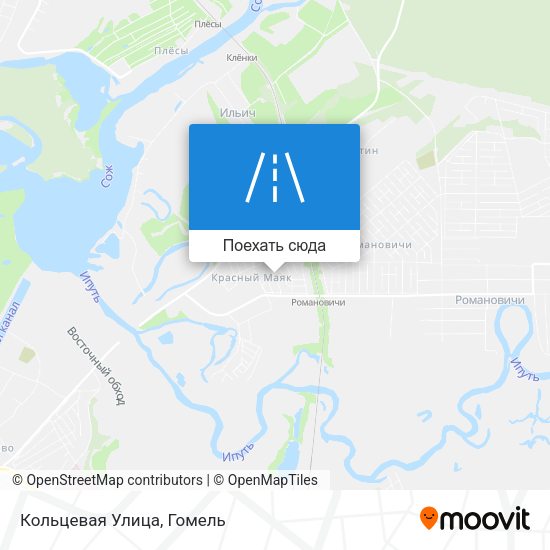 Карта Кольцевая Улица